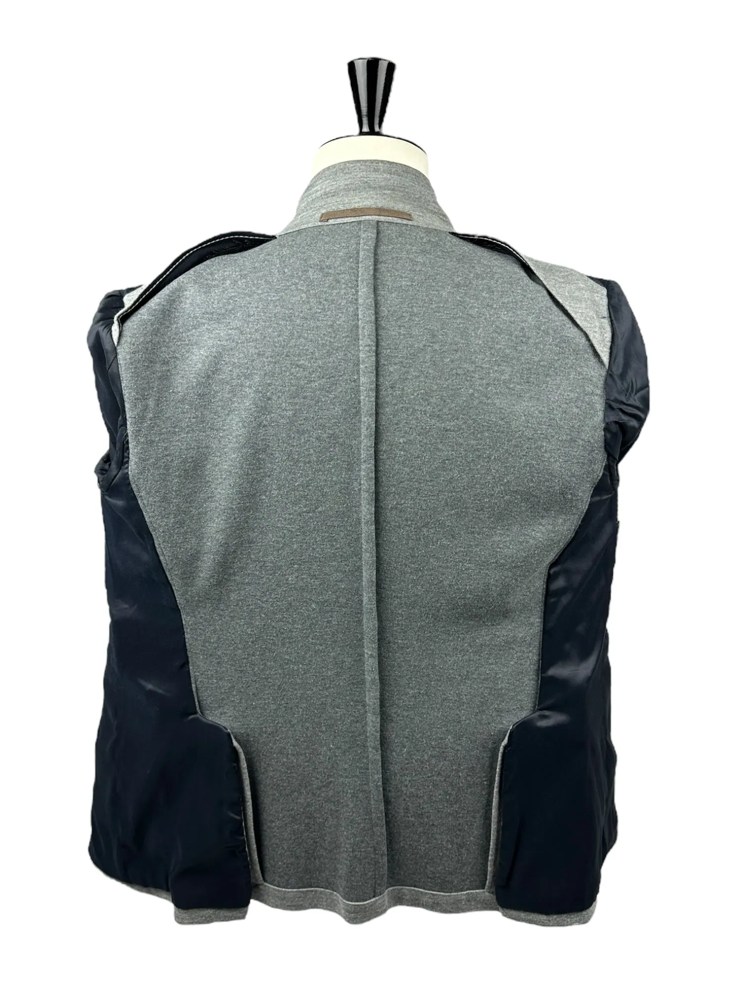 Eleventy Light Grey Jersey Knitted Jacket