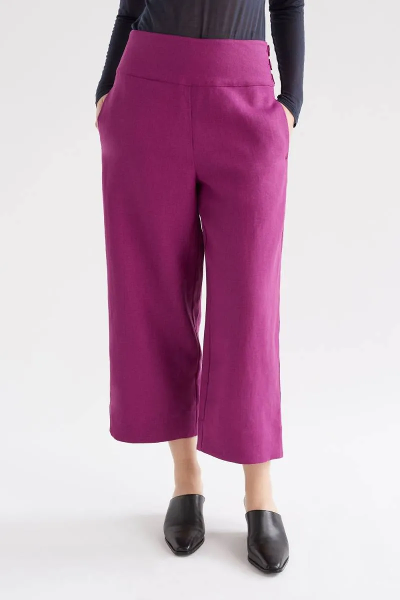 Elk the Label Olsson Linen Pant in Mulberry