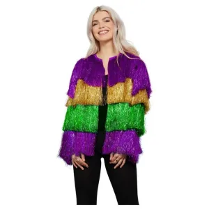 Fever Tinsel Festival Jacket, Mardi Gra
