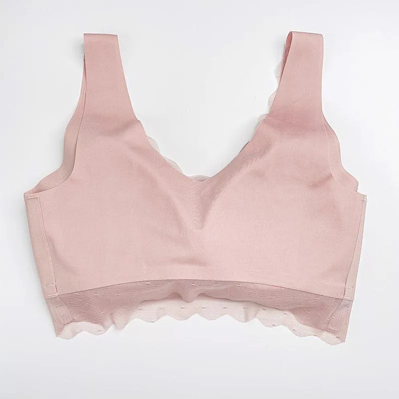 Filhot™ Lace Deco No Clasp Vest Bra