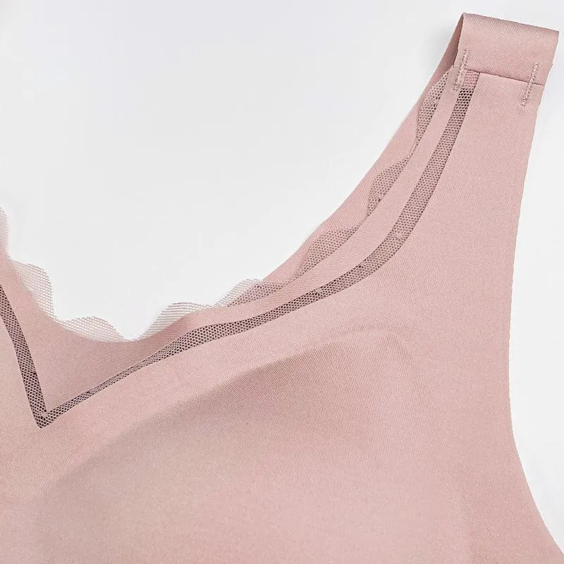 Filhot™ Lace Deco No Clasp Vest Bra