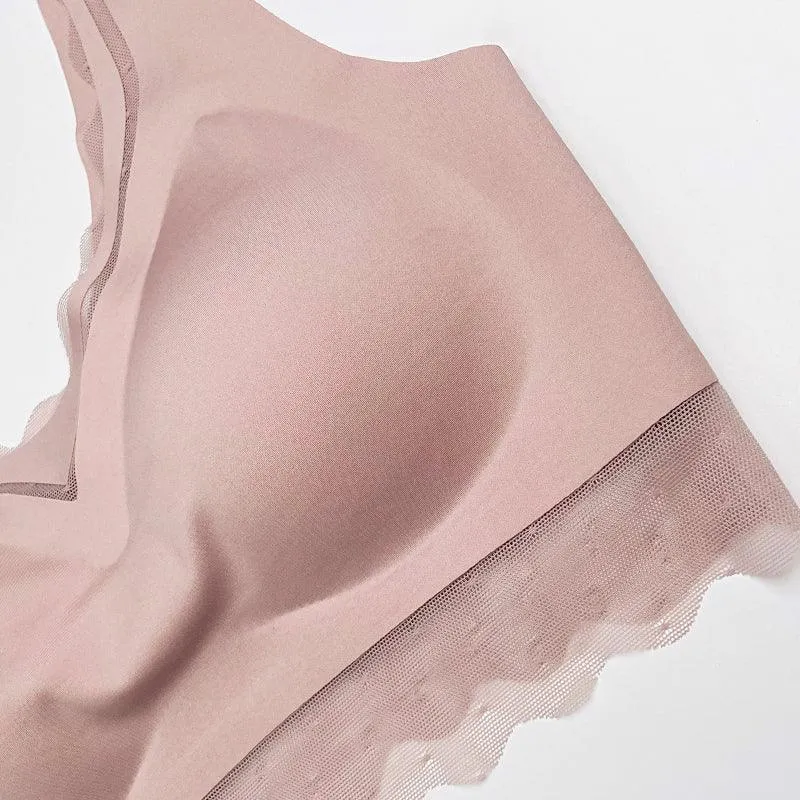 Filhot™ Lace Deco No Clasp Vest Bra