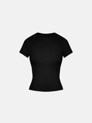 FITTED TEE WOMEN'S - BLACK