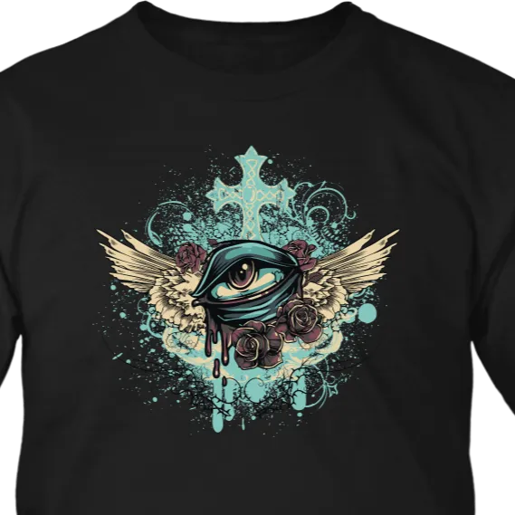 Flying Eyeball T-shirt, Fun Gift Shirt