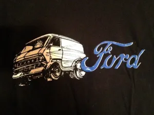 Ford Econoline Boogie Van Shirt - 1960's 1970's Vannin! Shaggin Wagon!  1973 1974 1975