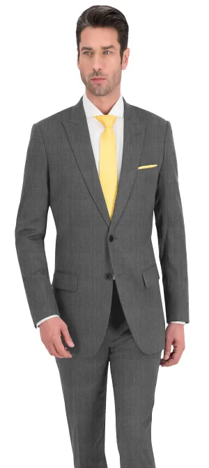 Fossil Grey Thin Stripe Vest