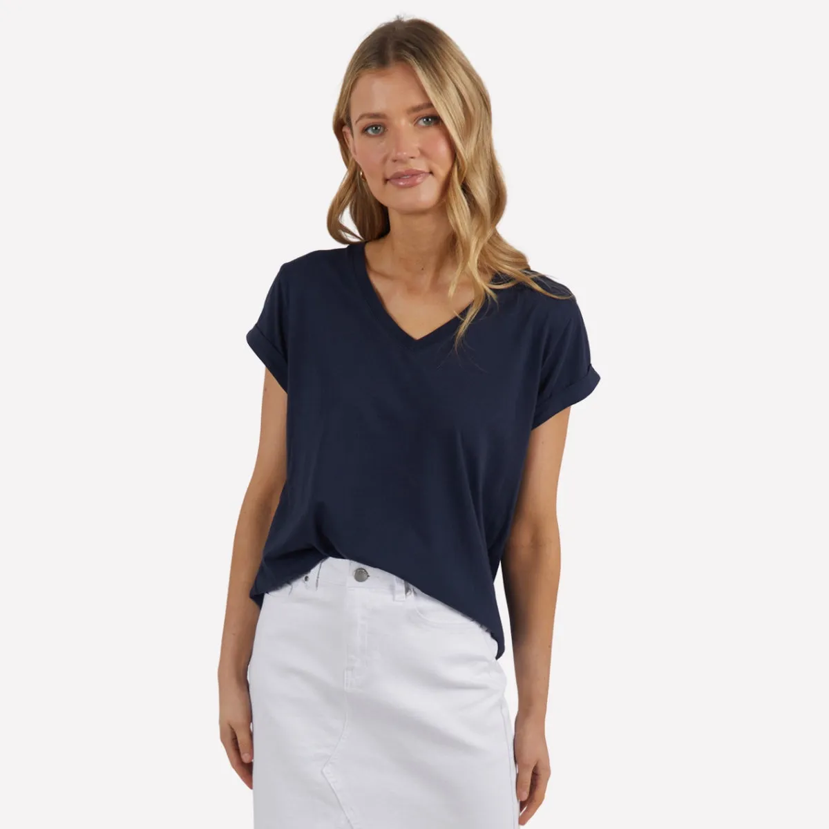 Foxwood Manly V Tee (Navy)