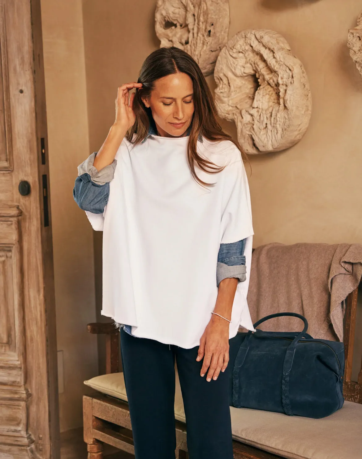 Frank & Eileen Audrey Funnel Neck Capelet (More Colors)