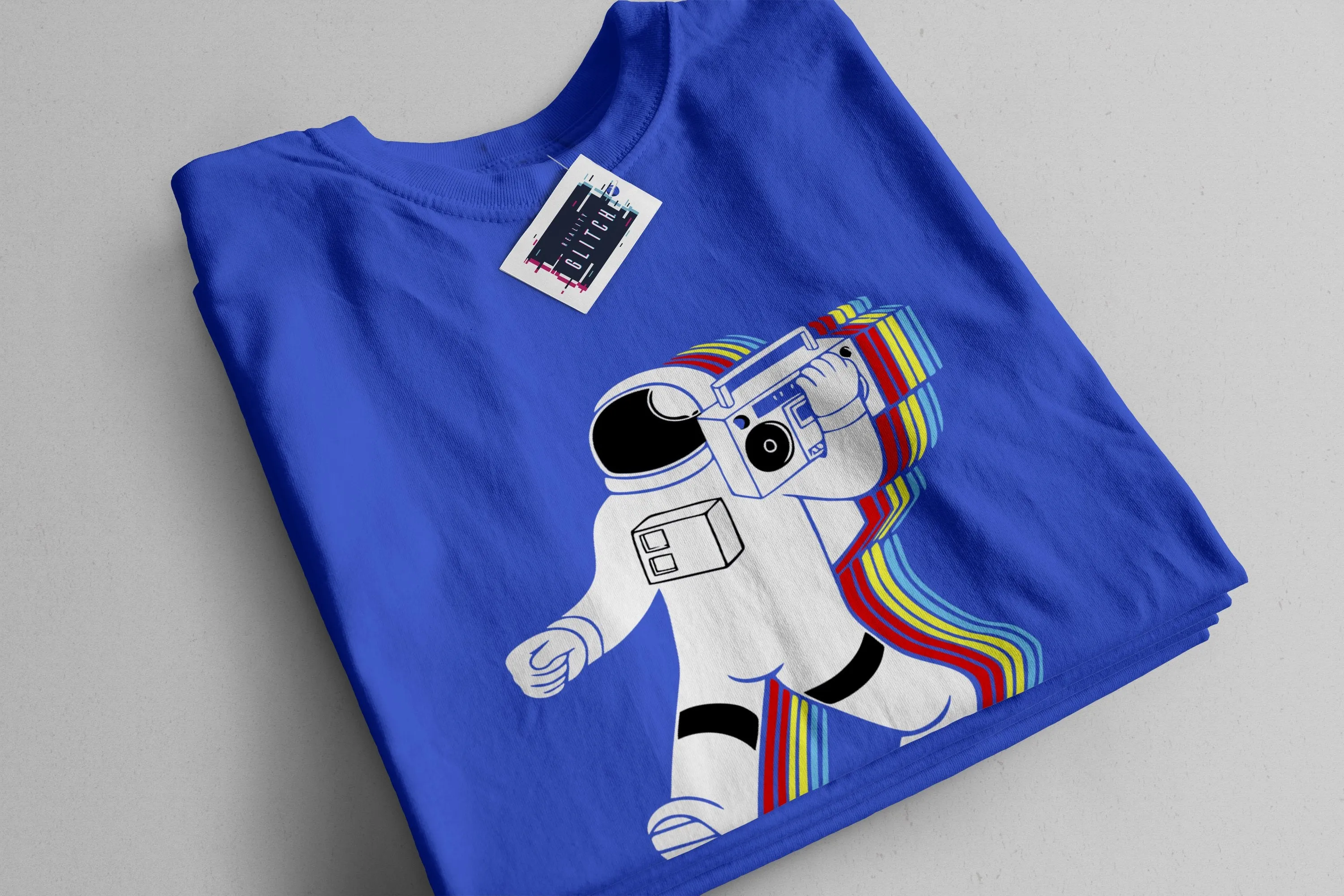 Funky Spaceman Mens T-Shirt
