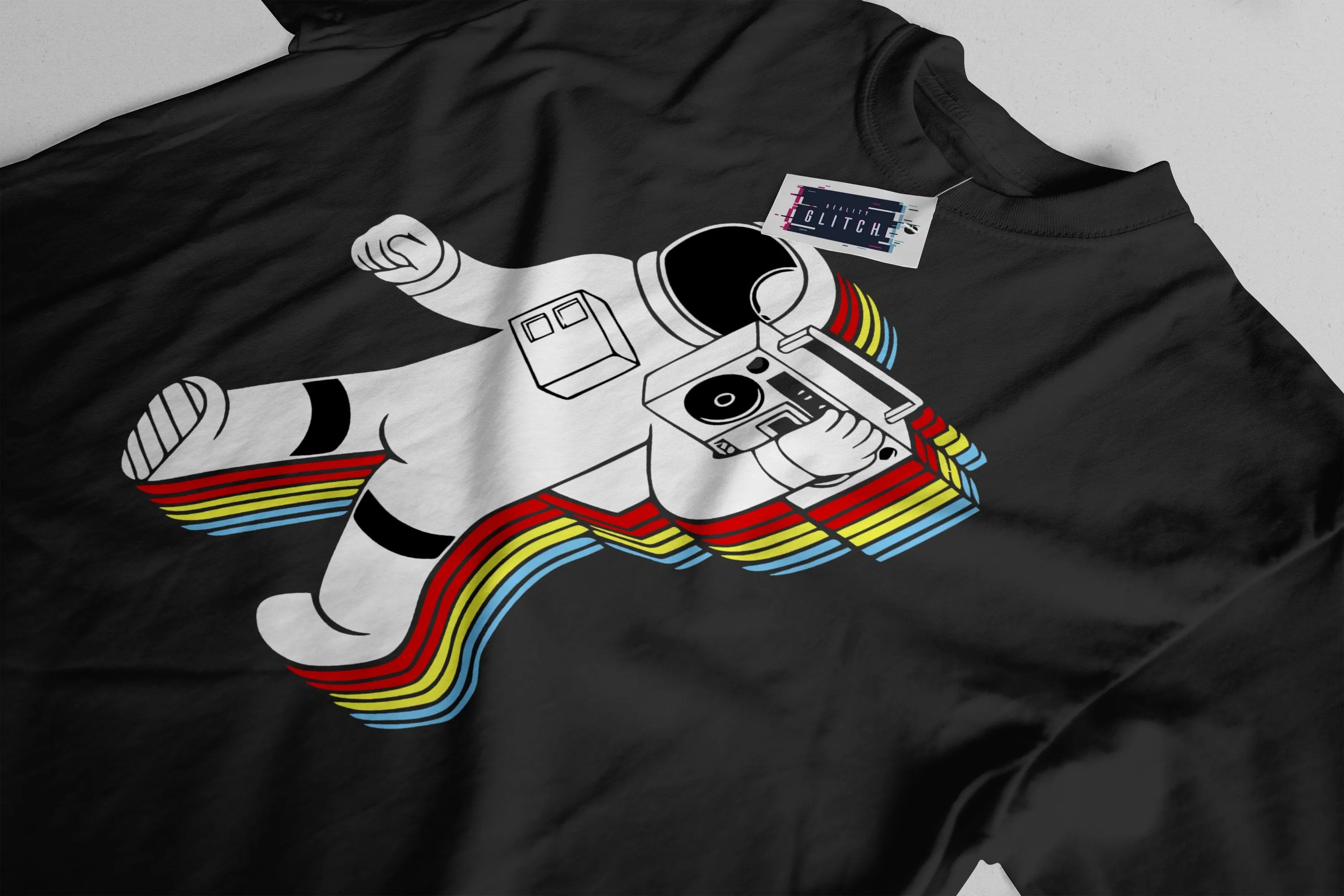 Funky Spaceman Mens T-Shirt