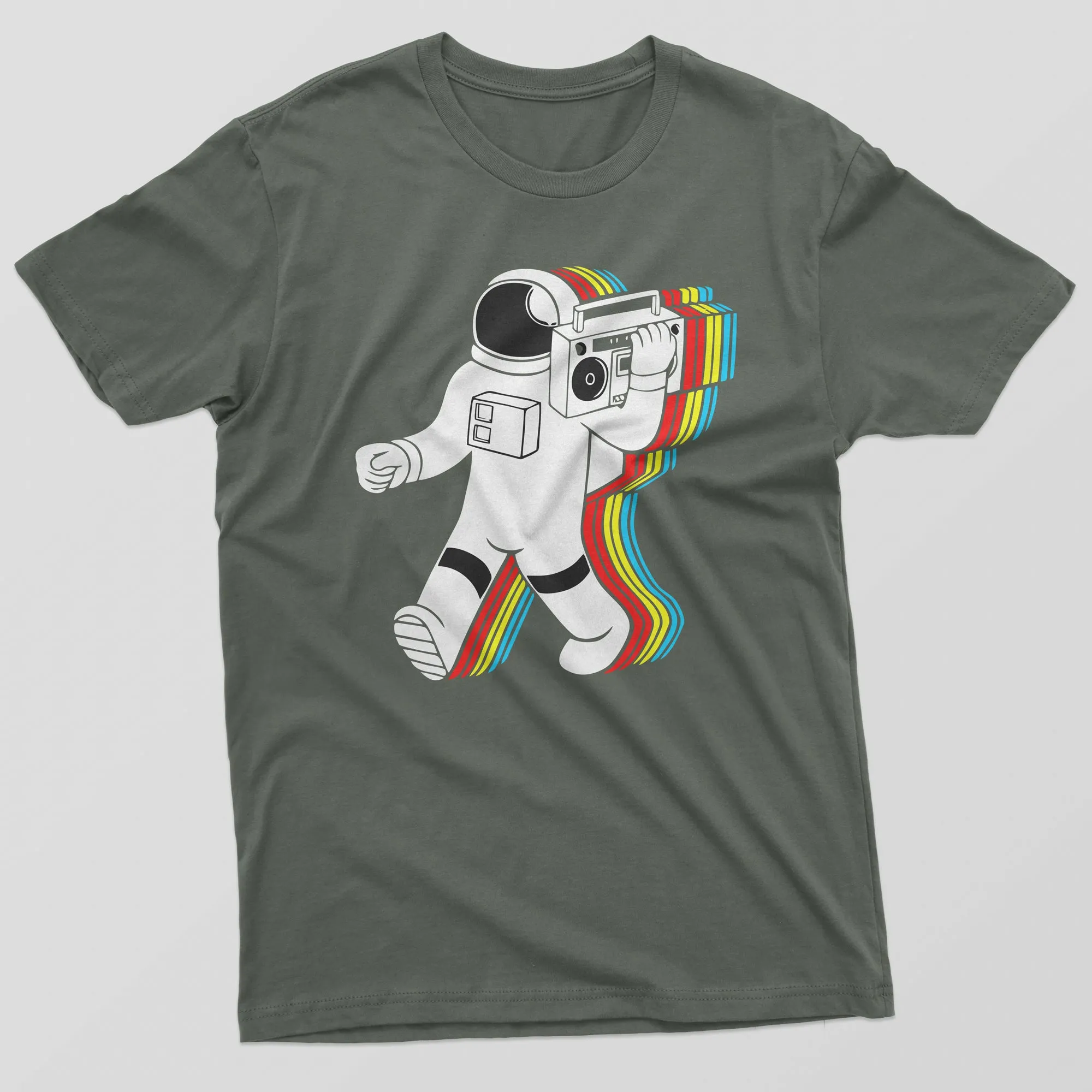 Funky Spaceman Mens T-Shirt