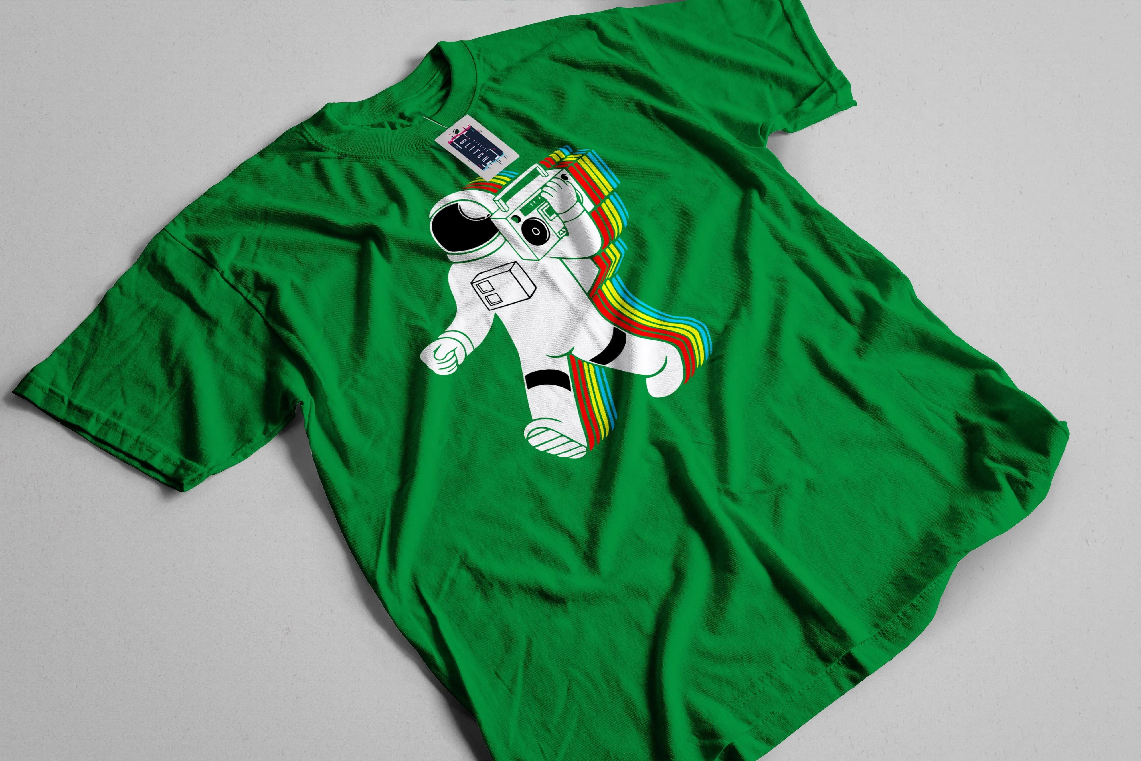 Funky Spaceman Mens T-Shirt