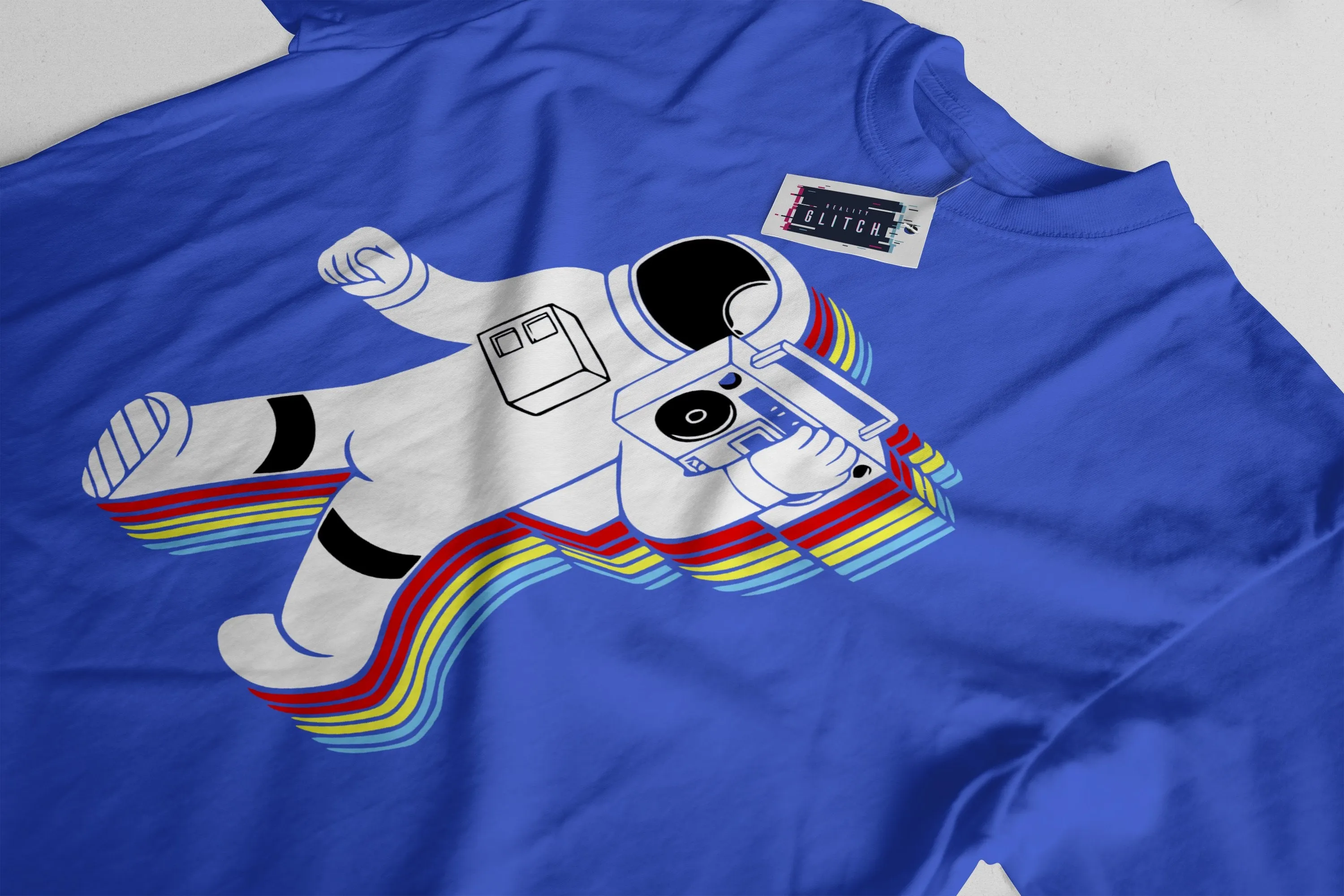 Funky Spaceman Mens T-Shirt