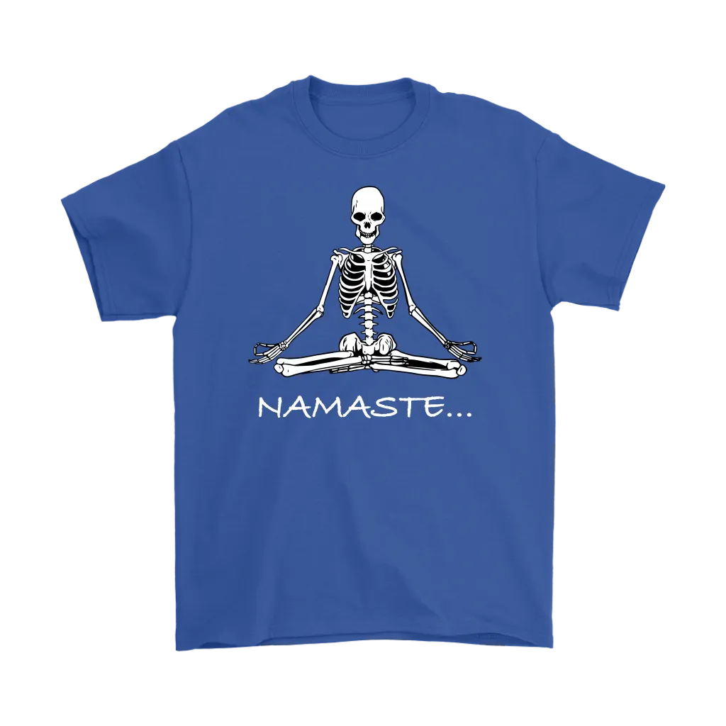 Funny Meditation T-shirt, Gift for Meditation, Namaste T-shirt, Meditation Skeleton Shirt, Funny Skeleton Shirt
