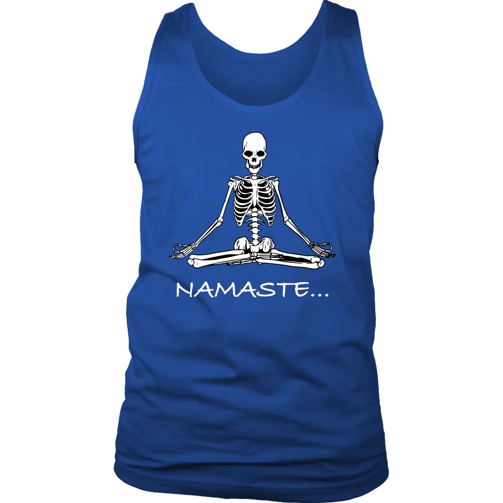 Funny Meditation T-shirt, Gift for Meditation, Namaste T-shirt, Meditation Skeleton Shirt, Funny Skeleton Shirt