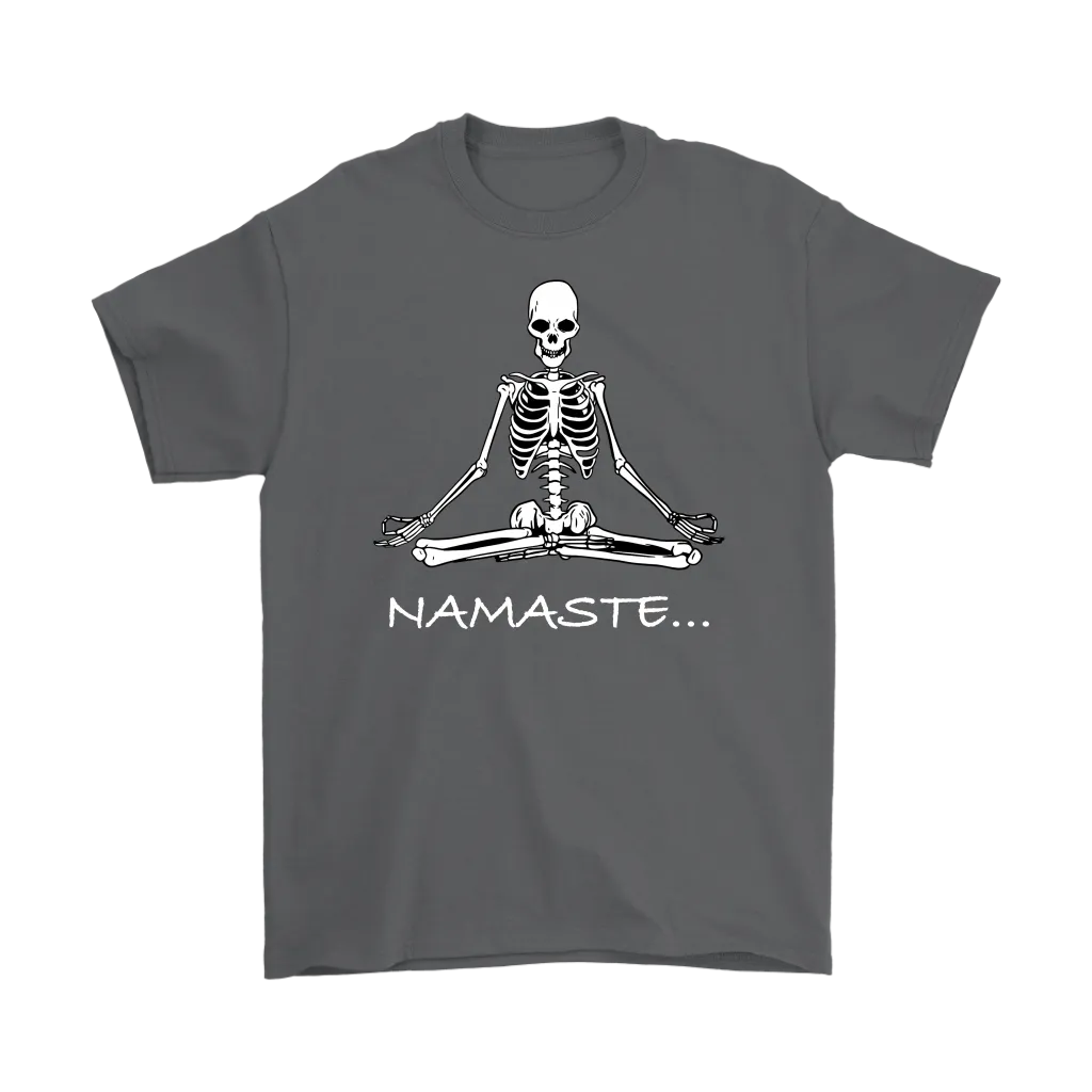 Funny Meditation T-shirt, Gift for Meditation, Namaste T-shirt, Meditation Skeleton Shirt, Funny Skeleton Shirt