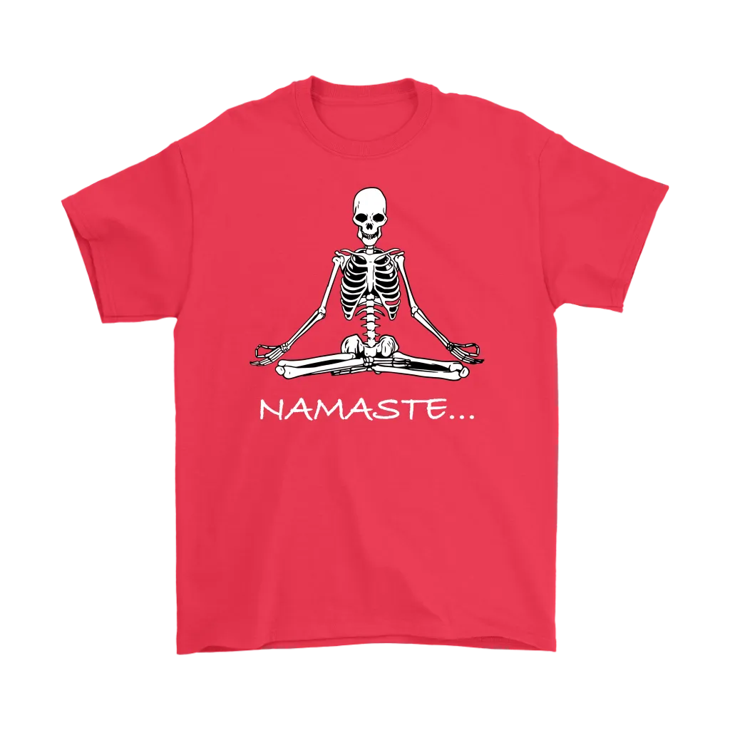 Funny Meditation T-shirt, Gift for Meditation, Namaste T-shirt, Meditation Skeleton Shirt, Funny Skeleton Shirt