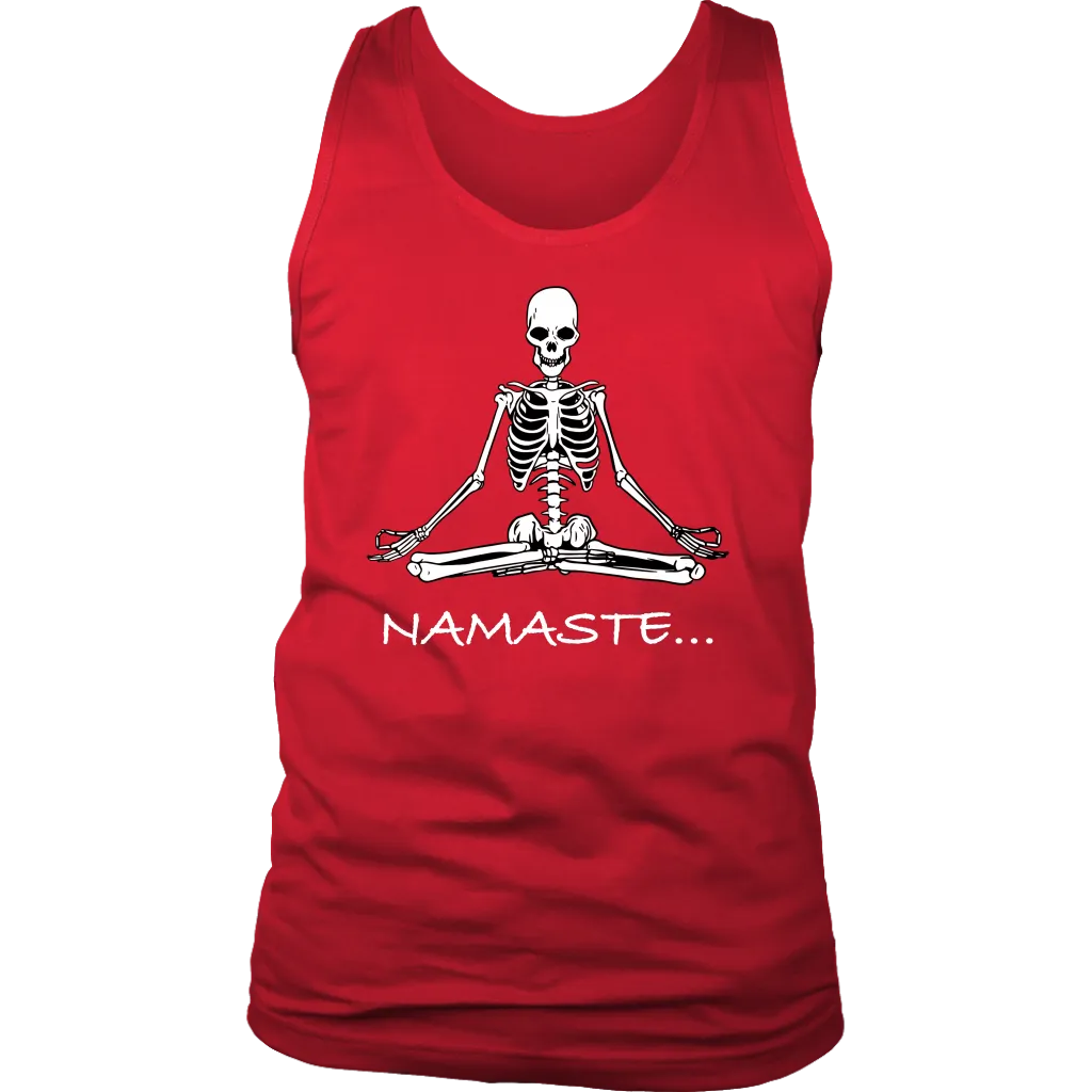 Funny Meditation T-shirt, Gift for Meditation, Namaste T-shirt, Meditation Skeleton Shirt, Funny Skeleton Shirt
