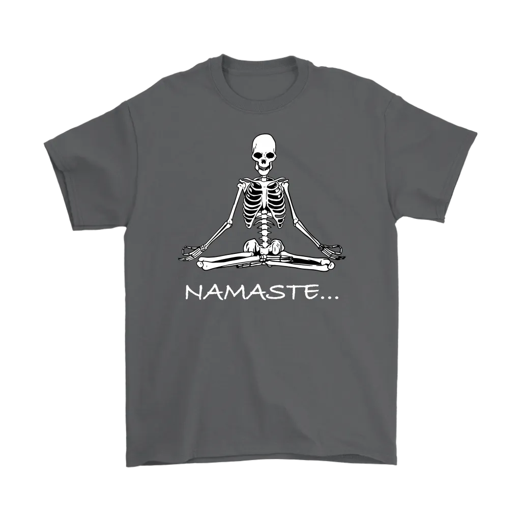 Funny Meditation T-shirt, Gift for Meditation, Namaste T-shirt, Meditation Skeleton Shirt, Funny Skeleton Shirt