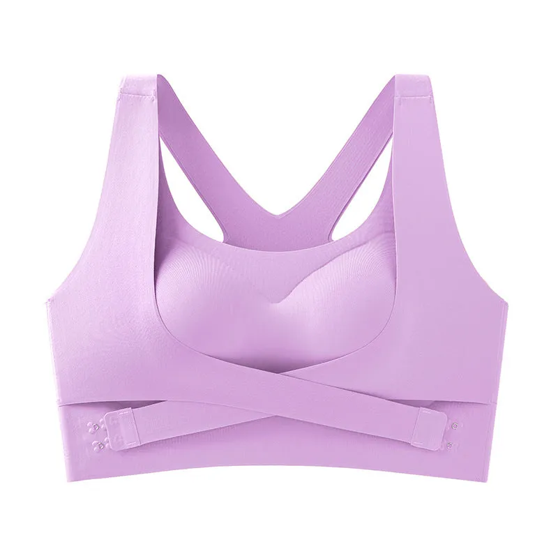 Gathering Full Cup Anti-Sagging Vest-Style Bra