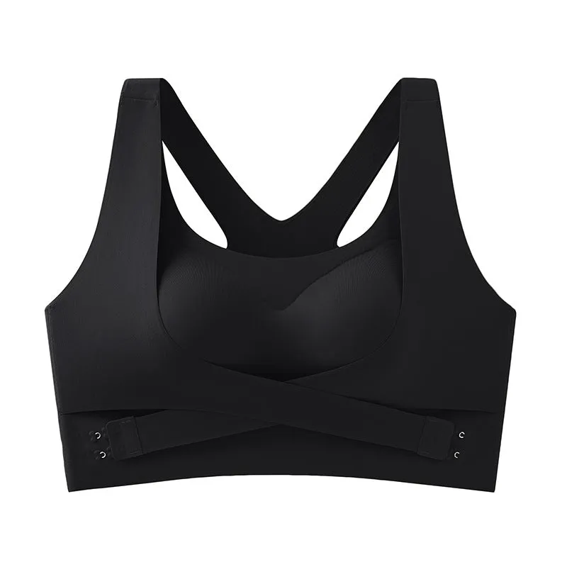 Gathering Full Cup Anti-Sagging Vest-Style Bra