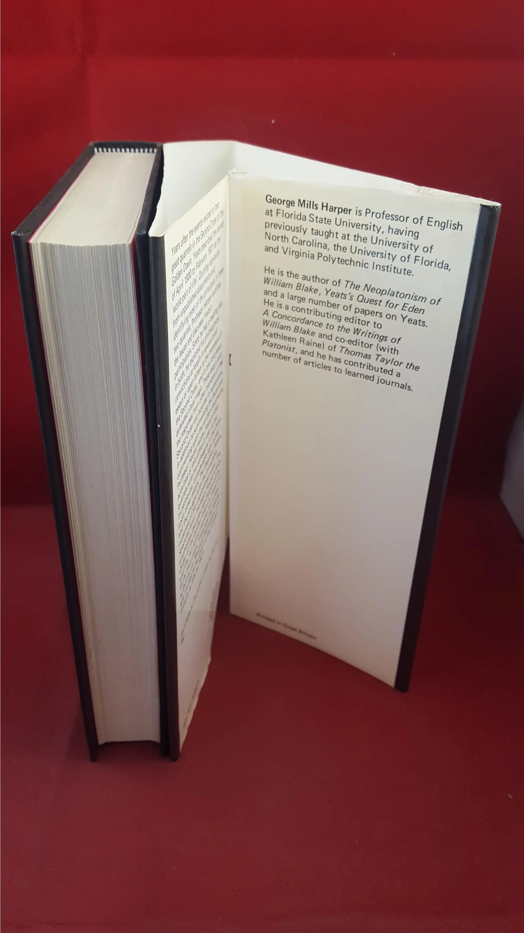 George Mills Harper - Yeats's Golden Dawn, Macmillan, 1974, First Edition