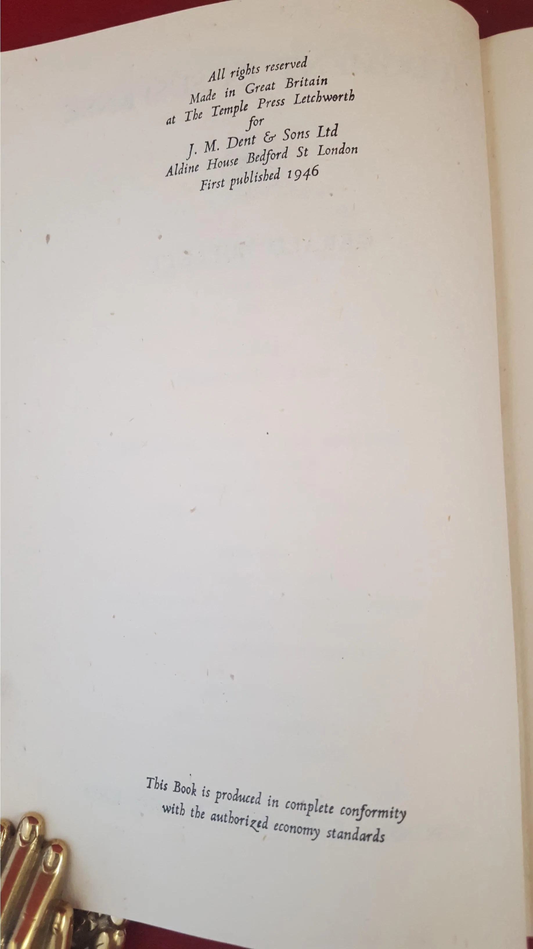 Gerald Bullett - Judgment In Suspense, J M Dent, 1946