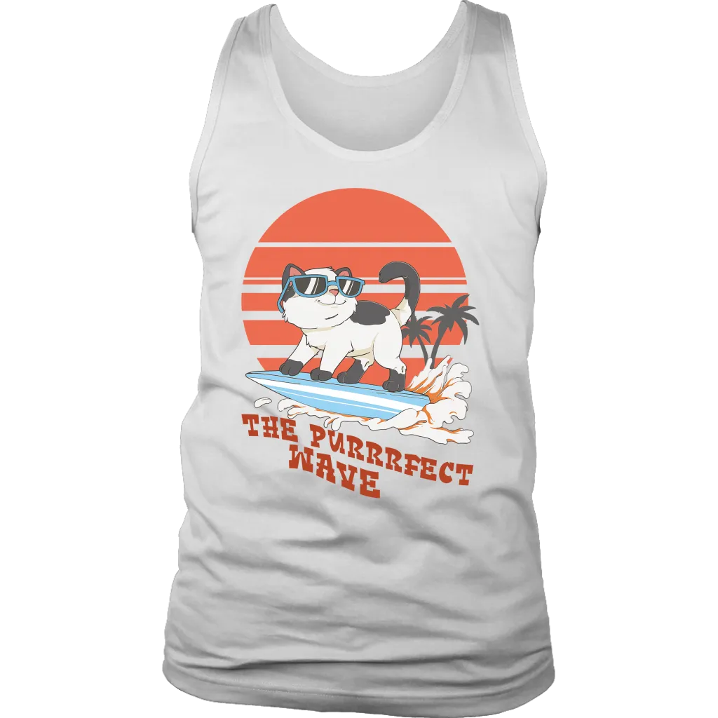 Gift for Surfer, Gift for Cat Lover, Surfer Cat T-shirt, Surfing Cat Shirt, Funny Cat Shirt, Funny Surfer T-shirt