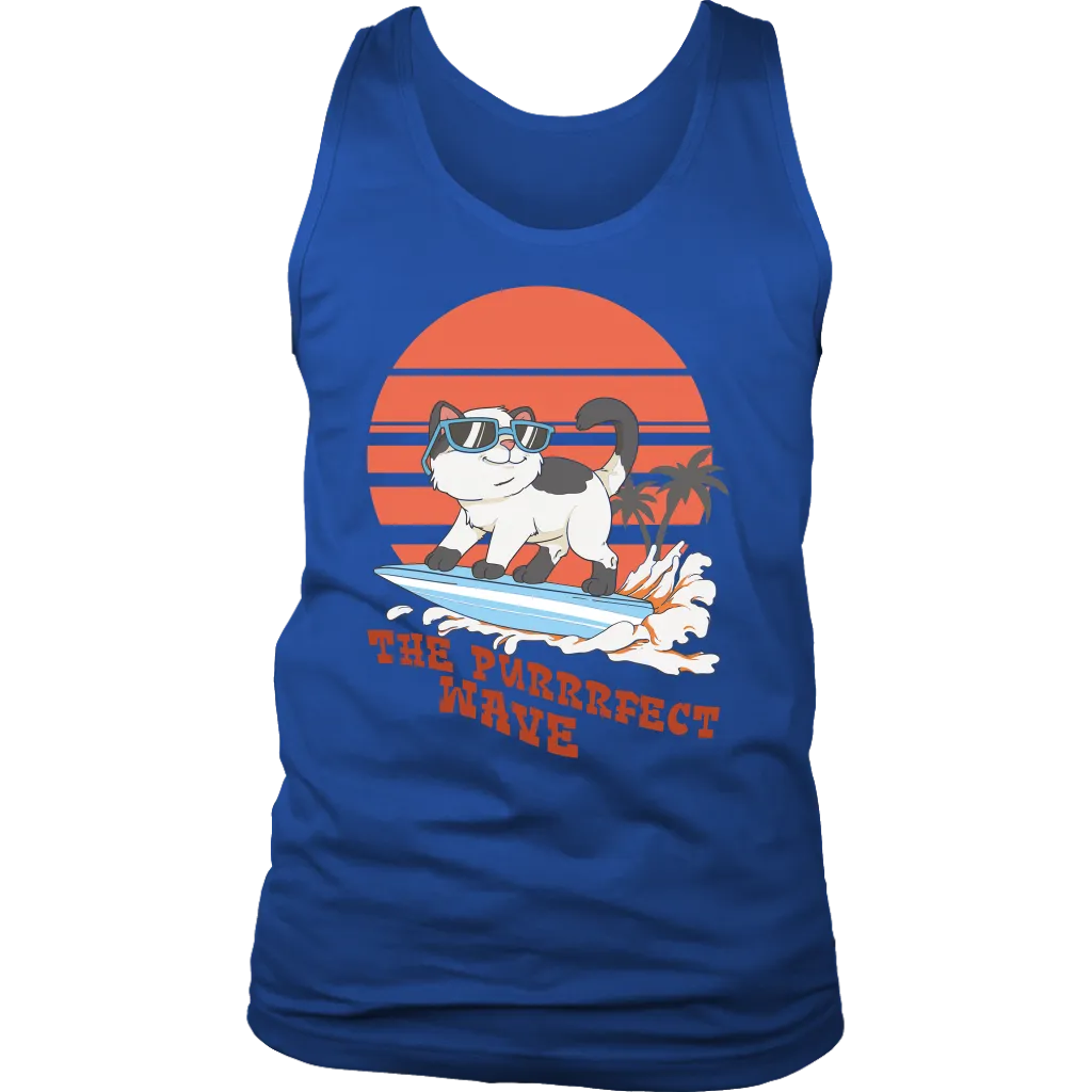 Gift for Surfer, Gift for Cat Lover, Surfer Cat T-shirt, Surfing Cat Shirt, Funny Cat Shirt, Funny Surfer T-shirt
