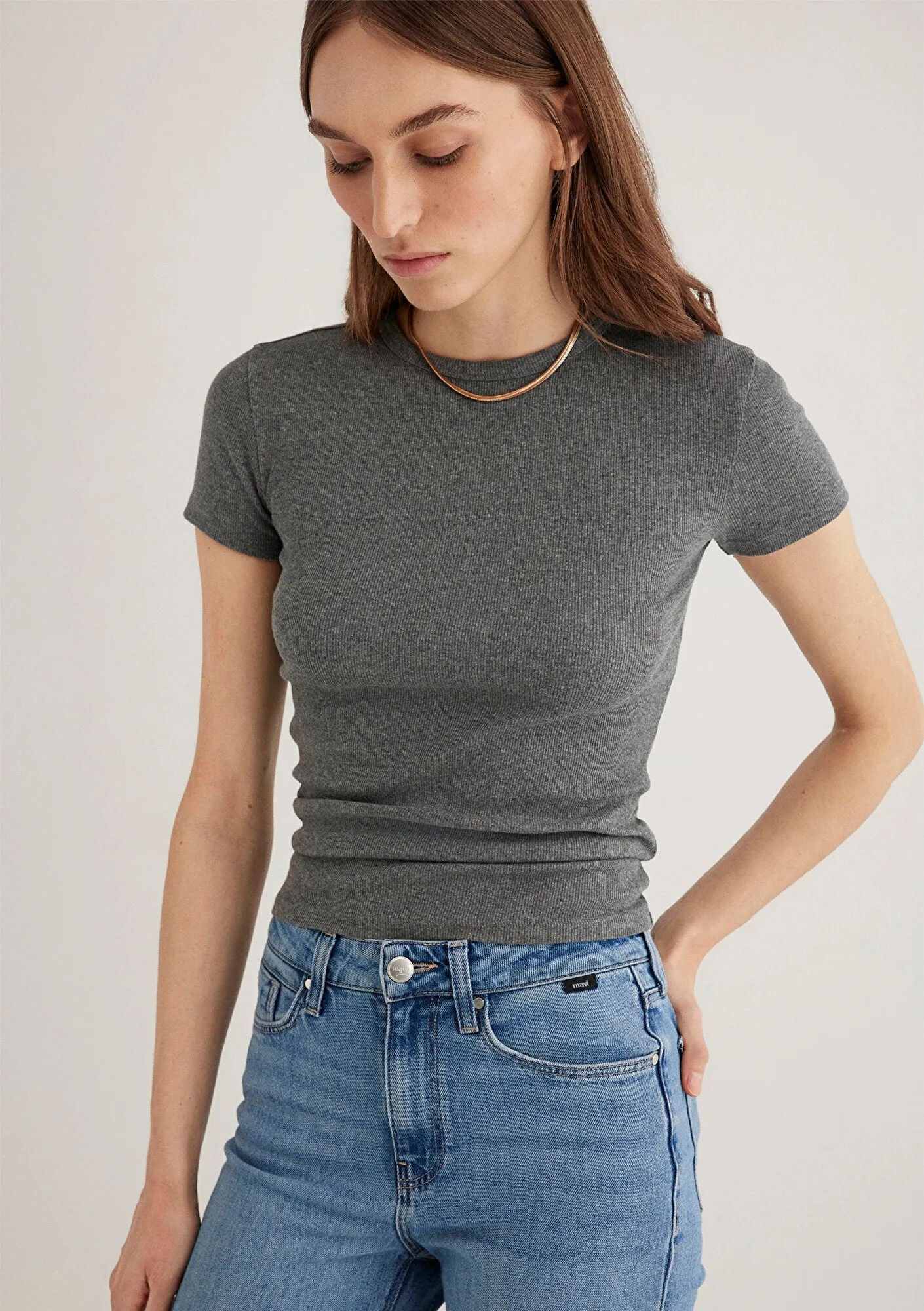 Grey Basic T-Shirt