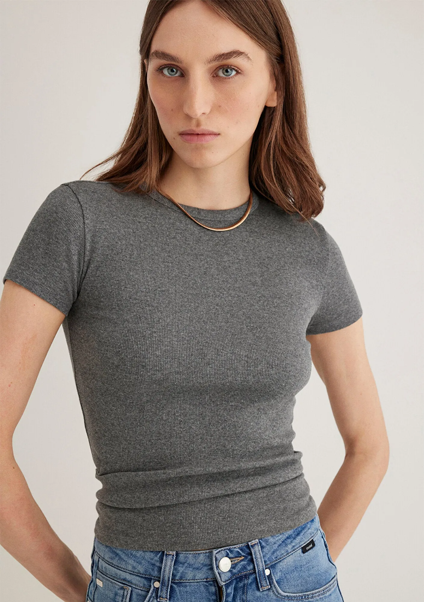 Grey Basic T-Shirt