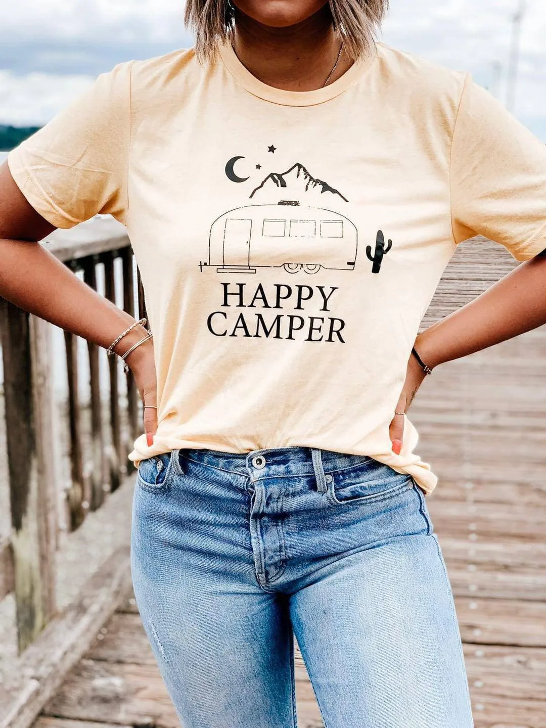Happy Camper - Boyfriend Tee
