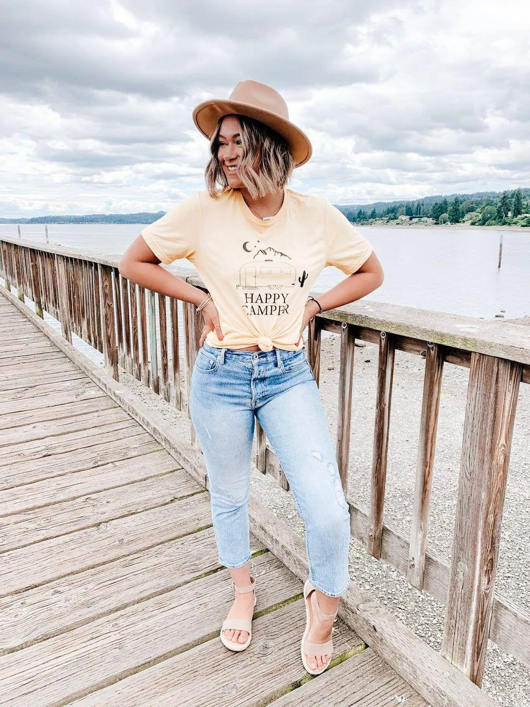 Happy Camper - Boyfriend Tee