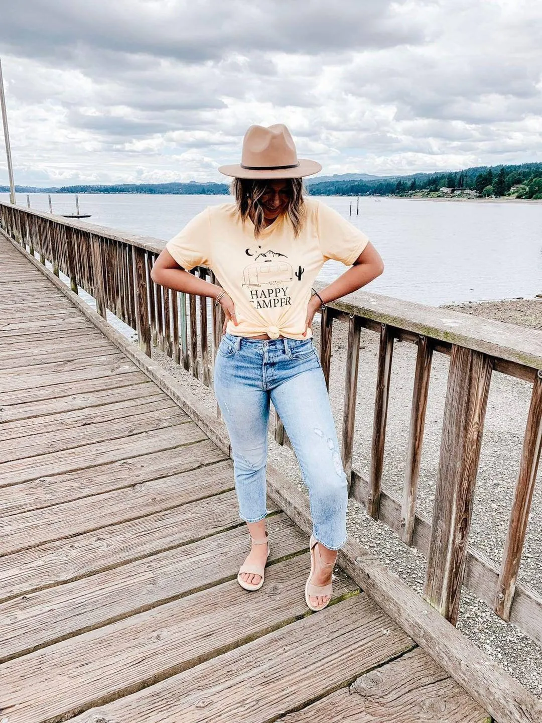Happy Camper - Boyfriend Tee
