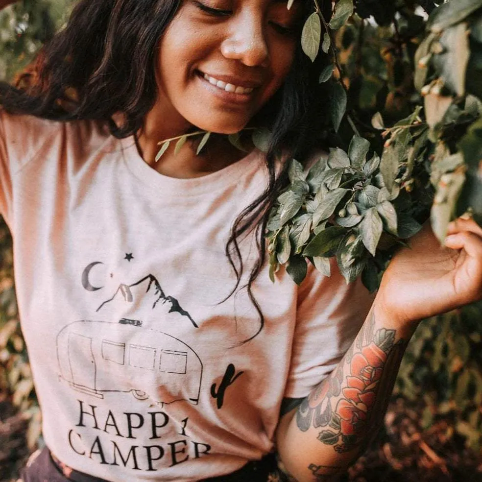 Happy Camper - Boyfriend Tee