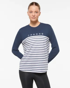 HARLEM CLASSIC LONG SLEEVE TEE DARK DENIM
