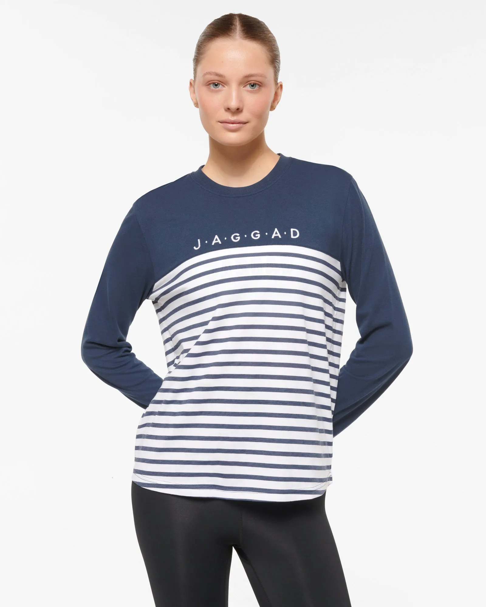 HARLEM CLASSIC LONG SLEEVE TEE DARK DENIM
