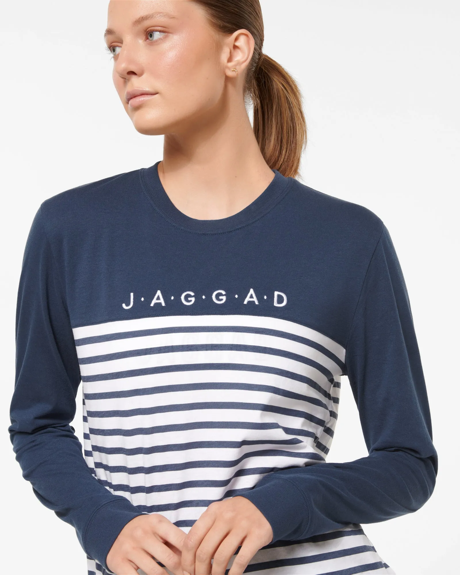 HARLEM CLASSIC LONG SLEEVE TEE DARK DENIM