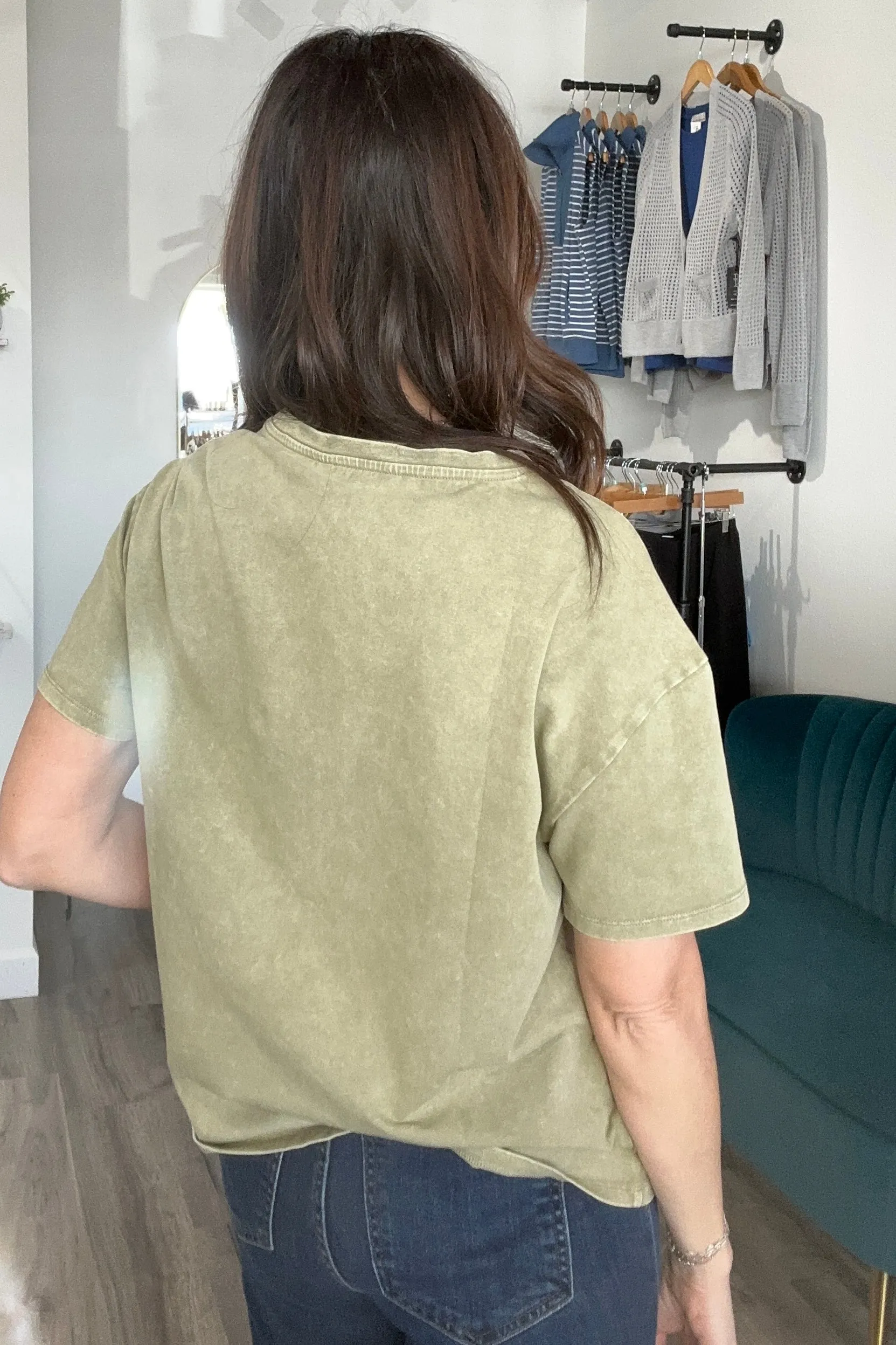 Heather Loose Fit Short Sleeve