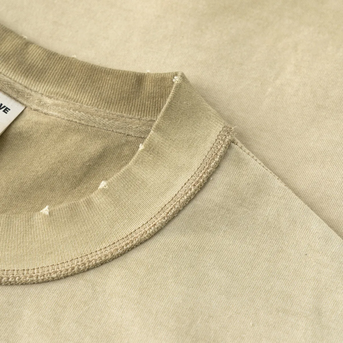 Heavyweight Wash Distressed Baggy Tee 275gsm