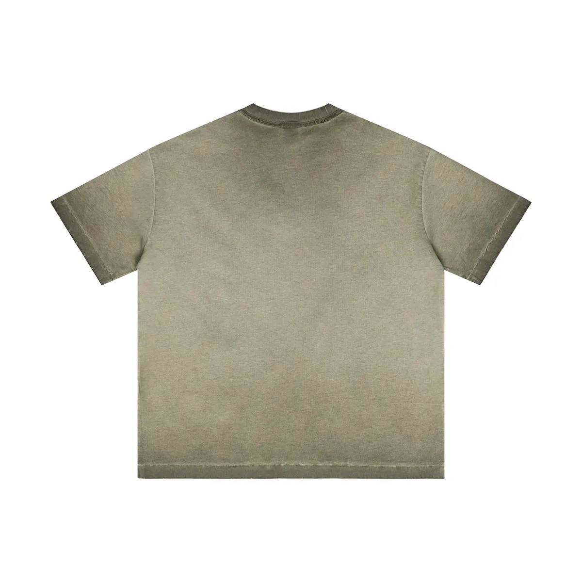 Heavyweight Wash Distressed Baggy Tee 275gsm