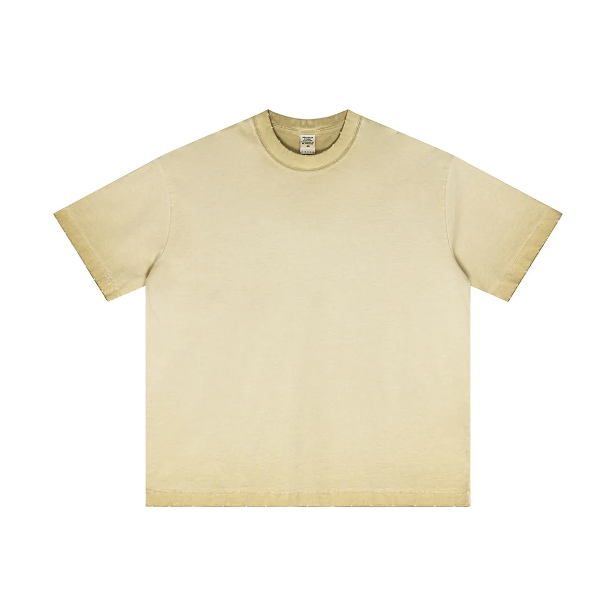 Heavyweight Wash Distressed Baggy Tee 275gsm
