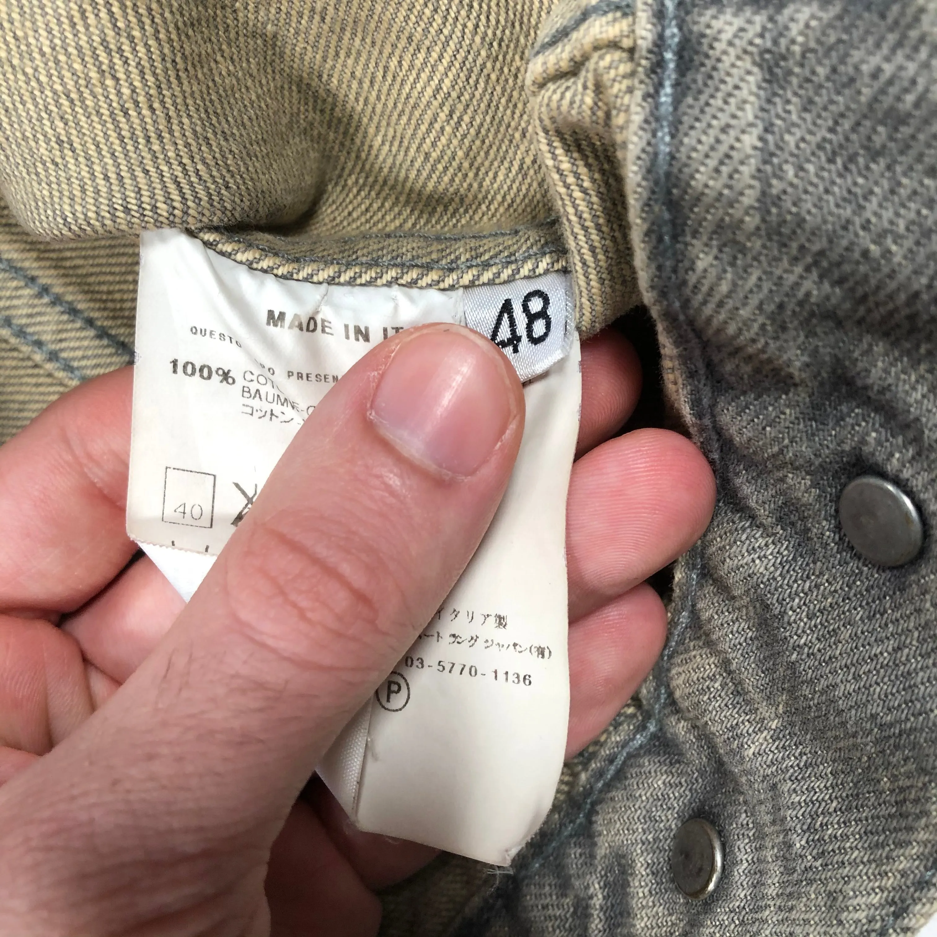 Helmut Lang light vintage denim jacket