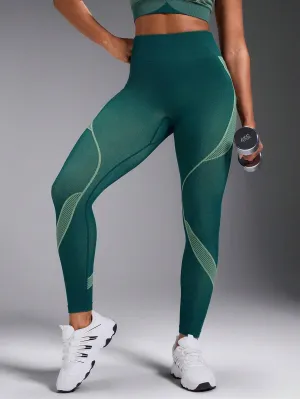 High-Waist Seamless Striped Leggings | Comfortable & Stylish Activewear