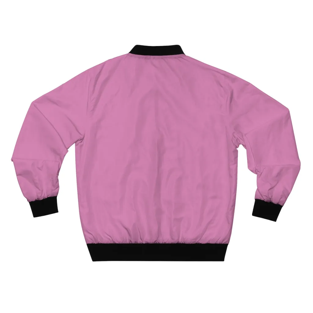 Hustle & Grow Bomber Jacket (Light Pink)