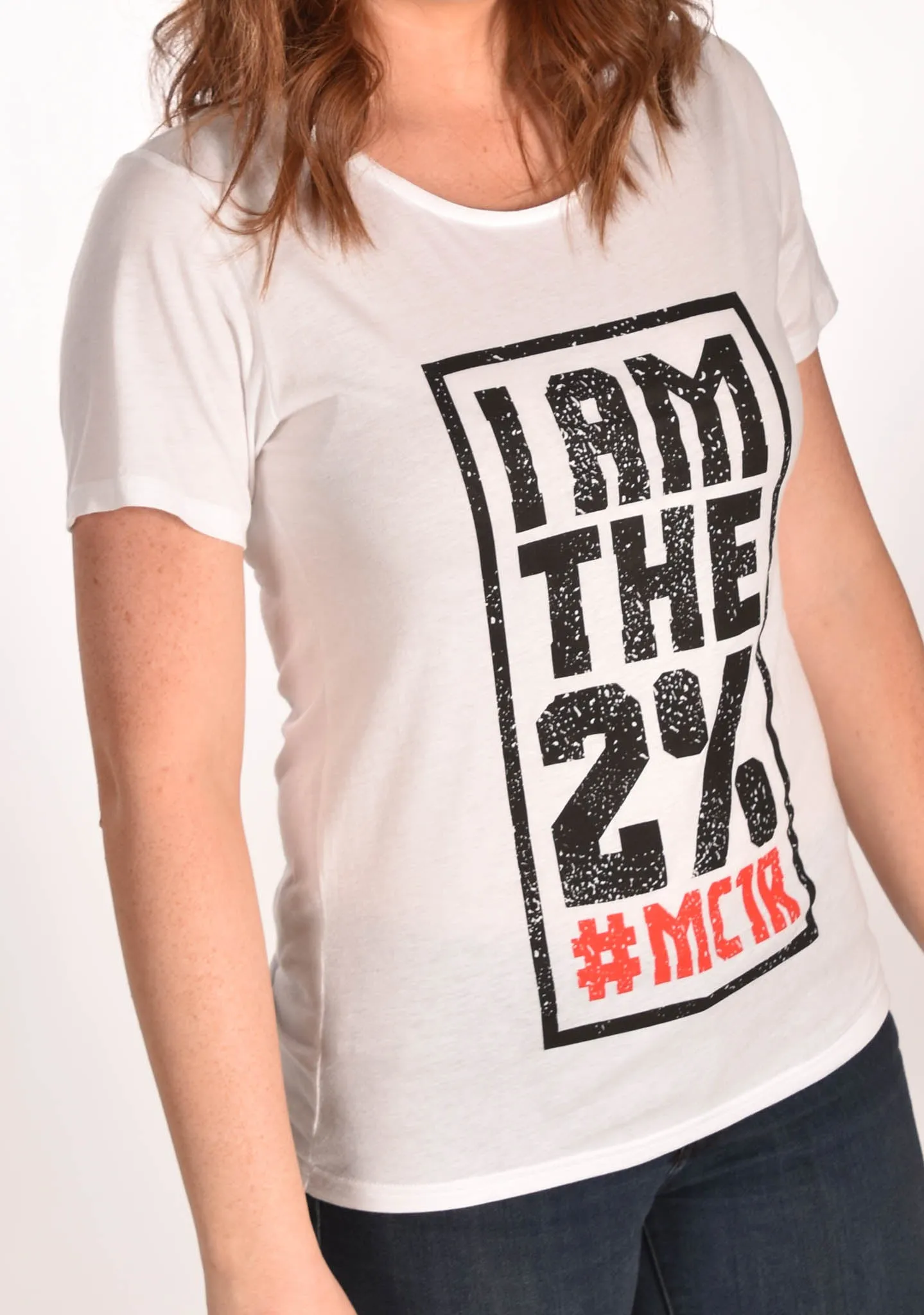 I am the 2% Raw Neck Unisex Tee