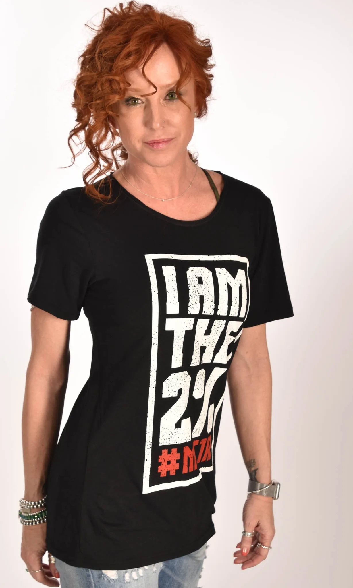 I am the 2% Raw Neck Unisex Tee