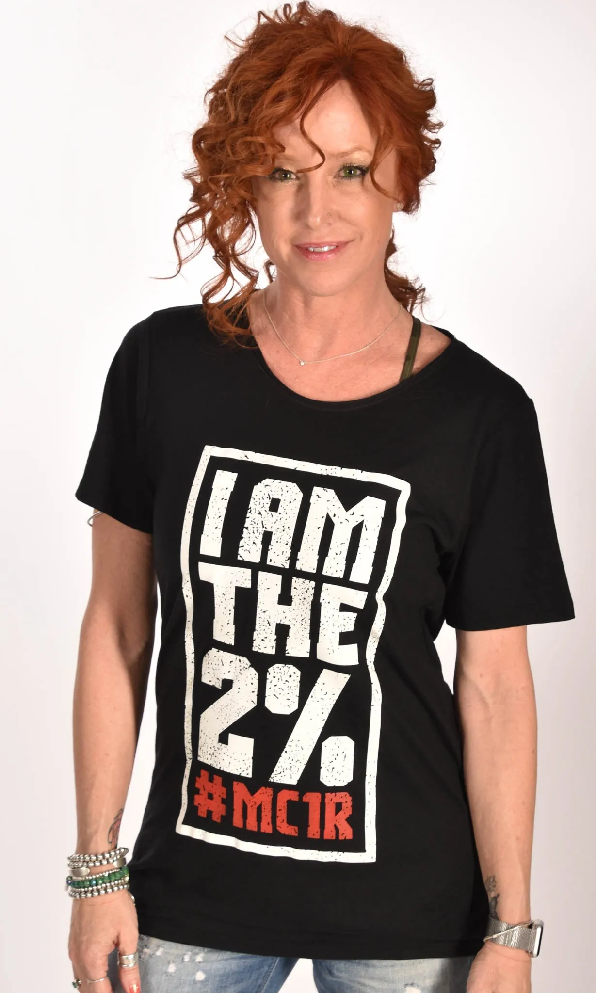 I am the 2% Raw Neck Unisex Tee