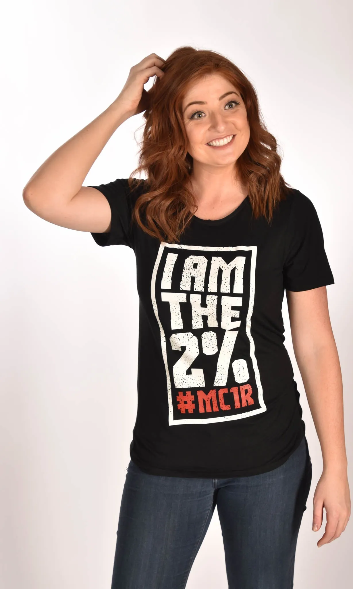 I am the 2% Raw Neck Unisex Tee