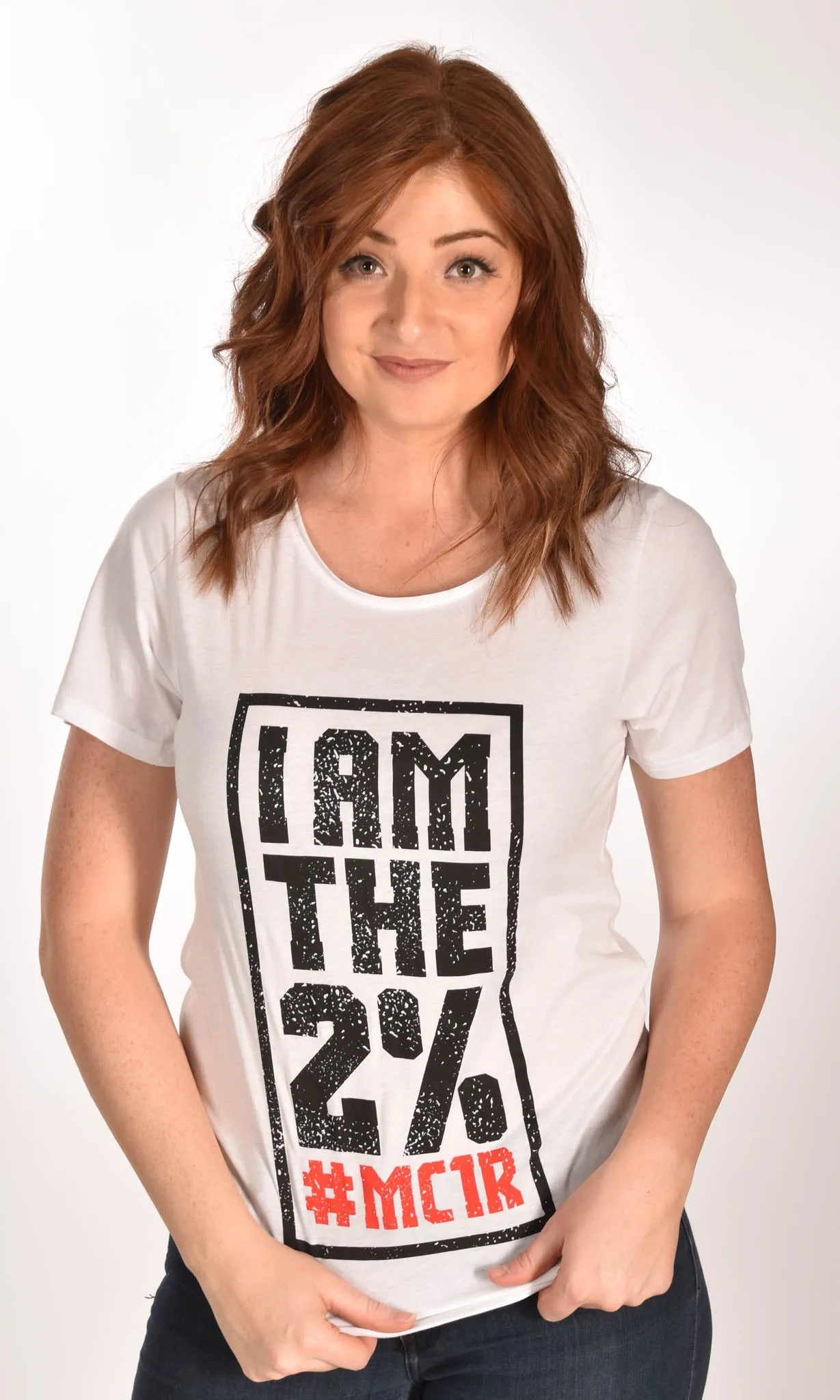 I am the 2% Raw Neck Unisex Tee